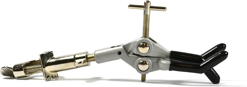EISCO Lab Clamp for Lab Stand, Beaker Holder or Flask Clamp - Heat Resistant PVC Coated Prongs for Holding Objects up to 3.5 Inch Diameter - Boss Head Connects to Lab Stand Rods - Image 4